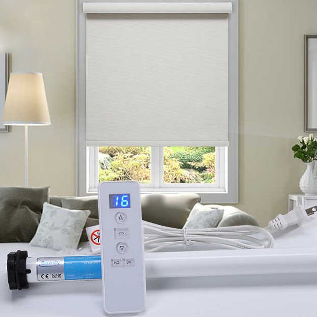 H717f3508edfd44a686222c26eb58df94B Motorized Roller Blinds Smart Electronic Window - Image 1
